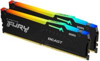 Модуль памяти DDR5 16Gb Kingston 6000 Fury Beast RGB KF560C40BBAK2-16 (2x8Gb Kit)