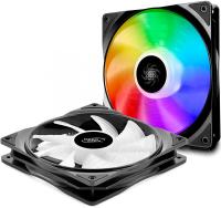 Вентилятор для корпуса с подсветкой 140mm Deepcool CF140-2 in 1 (DP-FA-RGB-CF140-2)
