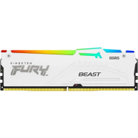 Модуль памяти DDR5 16Gb Kingston 6000 Fury Beast White RGB KF560C36BWE2A-16