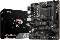 Материнская плата AM4 MSI A520M PRO