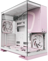Корпус Geometric Future Model 5 White Pink with fans