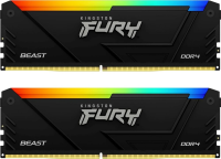 Модуль памяти DDR4 32Gb (2x16Gb Kit) Kingston 3200 Fury Beast RGB KF432C16BB12AK2/32