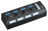 USB концентратор Buro BU-HUB4-U3.0-L