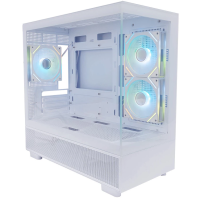 Корпус 1stPlayer MIKU Mi5-BK ARGB White Mi5-WH-2FC7R-W-1FC7-W