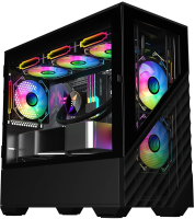 Корпус 1stPlayer DK D7 Black D7-BK-3F1