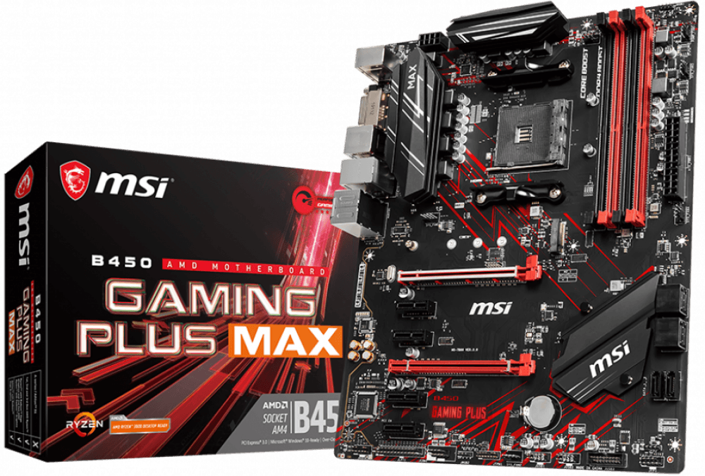 Материнская плата AM4 MSI B450 Gaming Plus MAX