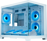 Корпус Xastra QW500M 6ARGB-C10-UC White QW500M-6FM12A-C10-UC-WH