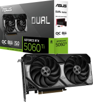 Видеокарта GeForce RTX 5060Ti 8Gb Asus DUAL-RTX5060TI-O8G
