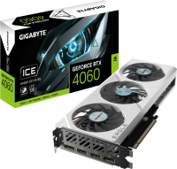 Видеокарта GeForce RTX 4060 8Gb Gigabyte GV-N4060EAGLEOC ICE-8GD
