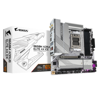 Материнская плата AM5 Gigabyte B650M A Elite AX ICE