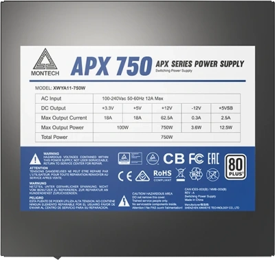 Блок питания 750W Montech APX XWYA11-750W