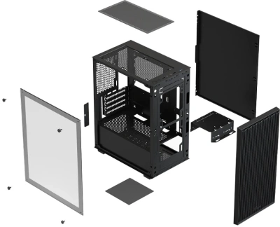 Корпус Xastra A307M 3FRGB Black