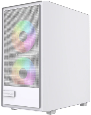 Корпус Powercase Mistral SM02 ARGB White (CMMSM02W-A3)