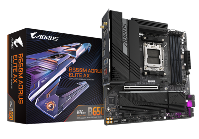 Материнская плата AM5 Gigabyte B650M Aorus Elite AX