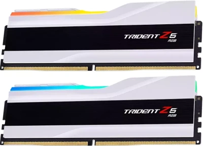 Модуль памяти DDR5 64Gb G.Skill 6400 Trident Z5 RGB F5-6400J3239G32GX2-TZ5RW (2x32Gb Kit)