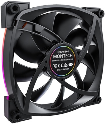 Вентилятор для корпуса 140mm Montech RX140 PWM Reverse Black
