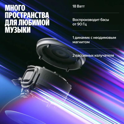 Умная колонка Яндекс.Станция Мини 3 Про с Zigbee (YNDX-00059BLU)