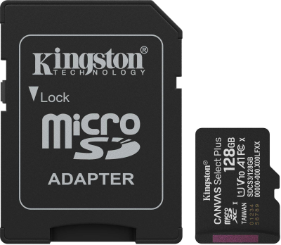 Карта памяти MicroSDXC 128Gb Kingston Canvas Select Plus SDCS3/128GB