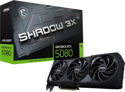 Видеокарта GeForce RTX 5080 16Gb MSI Shadow 3X