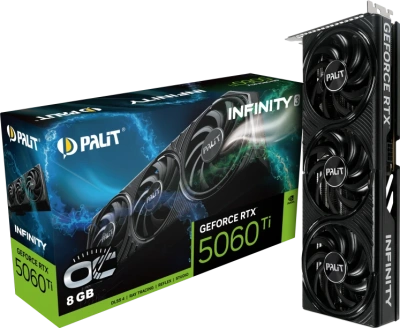 Видеокарта GeForce RTX 5060Ti 8Gb Palit Infinity 3 OC NE7506TS19P1-GB2062S