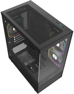 Корпус Powercase Vision Micro M2 ARGB Black (CVMBM2-A3)