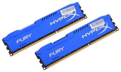 Модуль памяти DDR3 16Gb (2x8Gb Kit) Kingston 1600 HyperX Fury Blue HX316C10FK2/16