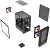 Корпус Powercase Mistral SM02 ARGB Black (CMMSM02B-A3)