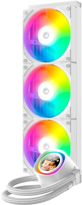 Водяное охлаждение ID-Cooling FX360 LCD White