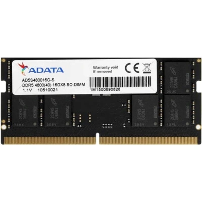 Модуль памяти SO-DIMM DDR5 16Gb Adata 4800 AD5S480016G-S