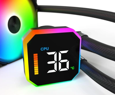 Водяное охлаждение Montech HyperFlow Digital 360 Black