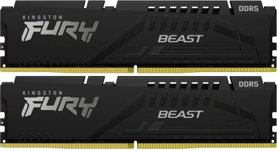 Модуль памяти DDR5 64Gb (2x32Gb Kit) Kingston 6000 Fury Beast KF560C36BBEK2-64