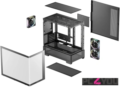 Корпус Deepcool CG380U 3F Black