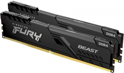 Модуль памяти DDR4 32Gb (2x16Gb Kit) Kingston 2666 Fury Beast KF426C16BBK2/32