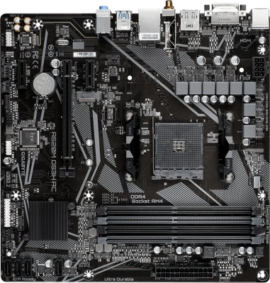 Материнская плата AM4 Gigabyte A520M DS3H AC