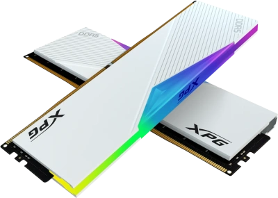 Модуль памяти DDR5 32Gb (2x16Gb Kit) AData 6400 XPG Lancer RGB White AX5U6400C3216G-DCLARWH