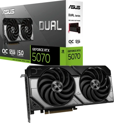 Видеокарта GeForce RTX 5070 12Gb Asus DUAL-RTX5070-O12G
