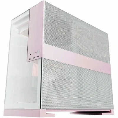Корпус Geometric Future Model 5 White Pink with fans