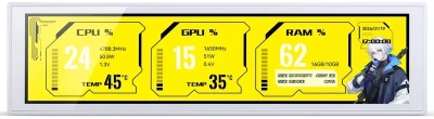 Дисплей для ПК 9.16 Jonsbo DS916 White