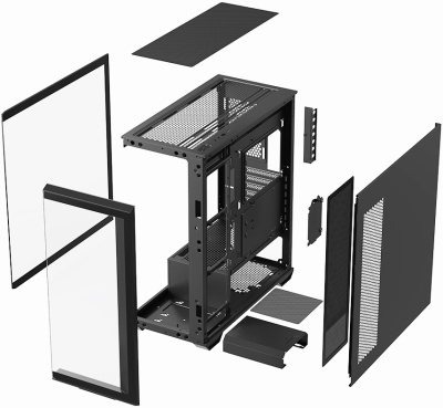Корпус Xastra Q600 6ARGB-C10-UC Black