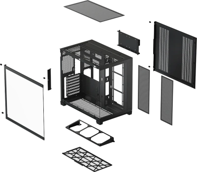 Корпус Xastra QW500 7ARGB-FC-C6-UC Black QW500-2FA36A-1FC12-C6-UC