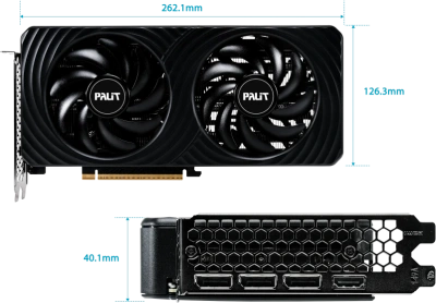 Видеокарта GeForce RTX 5060 8Gb Palit Dual NE75060019P1-GB2063D