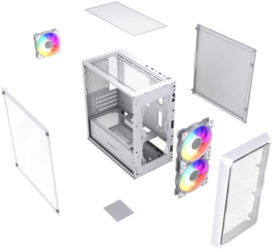 Корпус Powercase Mistral Micro A3W ARGB V2 (CMMAW-A3-V2)