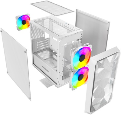 Корпус Powercase Mistral Micro A3W ARGB (CMMAW-A3)