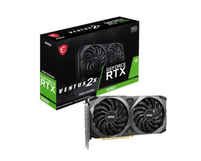 Видеокарта GeForce RTX 3060 8Gb MSI Ventus 2X 8G OC