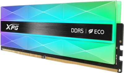 Модуль памяти DDR5 32Gb (2x16Gb Kit) AData 6400 XPG Lancer Neon RGB AX5U6400C3216G-DCLANRSG