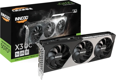 Видеокарта GeForce RTX 5070Ti 12Gb INNO3D X3 OC N507T3-16D7X-176068N