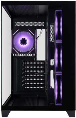 Корпус 1stPlayer Megaview MV8-TP ARGB Black MV8-TP-BK-3FC7R-1FC7