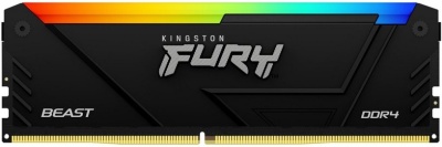 Модуль памяти DDR4 16Gb Kingston 3200 Fury Beast RGB KF432C16BB12A/16