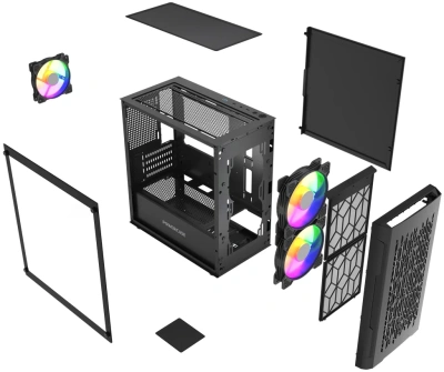 Корпус Powercase Mistral Micro D3B ARGB V2 (CMMDB-A3-V2)
