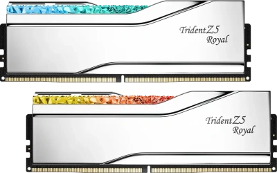 Модуль памяти DDR5 64Gb G.Skill 6400 Trident Z5 Royal RGB F5-6400J3239G32GX2-TR5S (2x32Gb Kit)